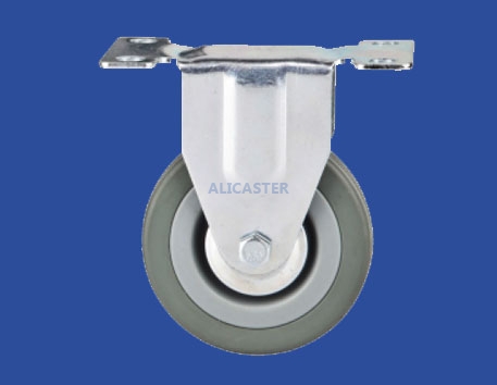 12  light duty gray rubber caster-12-2010-3114